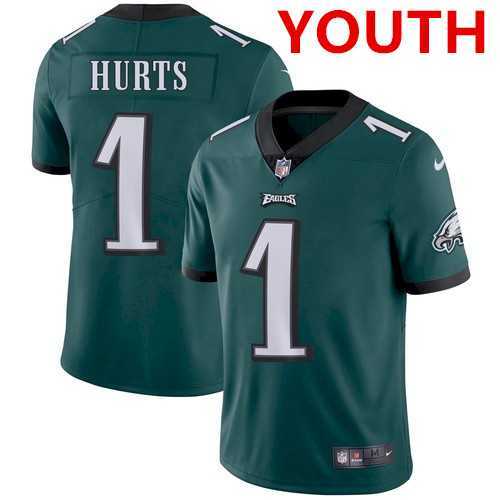 Youth Philadelphia Eagles #1 Jalen Hurts Green Vapor Untouchable Limited Stitched Jersey,We sell and wholesale Youth Philadelphia Eagles #1 Jalen Hurts Green Vapor Untouchable Limited Stitched Jersey on line form chian!